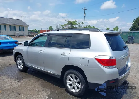 2012 Toyota Highlander Se V6 from USA, damaged, VIN 5TDBK3EH0CS139825